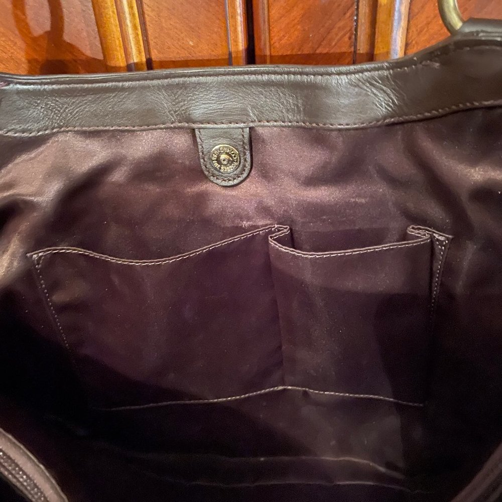 Brown Leather "Coach" Purse - Picture 5 of 7